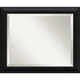 Wall Mirror Medium, Nero Black 20 x 24-inch - Thumbnail 1