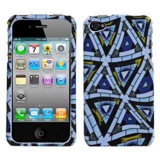 INSTEN Triangular Mosaic Phone Case Coverfor Apple iPhone 4S/ 4