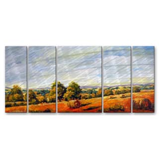 Ingrid Dohm 'Hayfield' 5-piece Metal Wall Sculpture