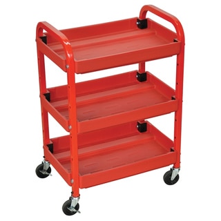 Offex Mobile 3 Shelf Adjustable Storage Utility Cart