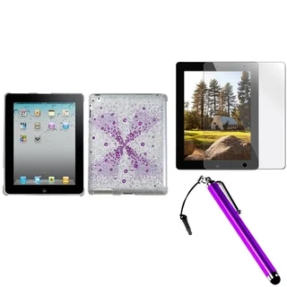 INSTEN Tablet Case Cover/ Stylus/ Screen Protector for Apple iPad 2/ 3/ 4