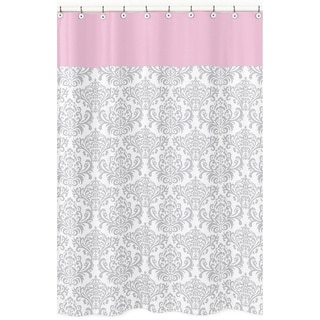 Sweet Jojo Designs Elizabeth Damask Cotton Shower Curtain