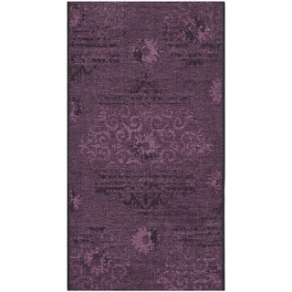 Safavieh Palazzo Black/ Purple Polypropylene/ Chen(2' 6 x 5')