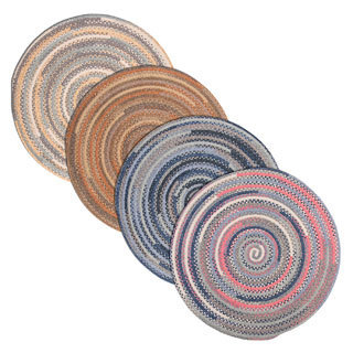 Perfect Stitch Multicolor Braided Cotton-blend Rug (8' Round)