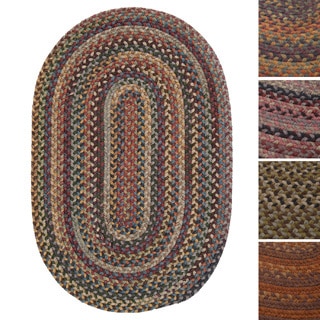 'Forester' Multicolored Braided Wool Rug (4' x 6' Oval)
