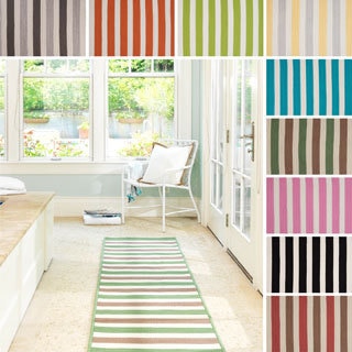 Striped Out Indoor/Outdoor Braided Reversible Rug USA MADE Rug - 3' x 5'