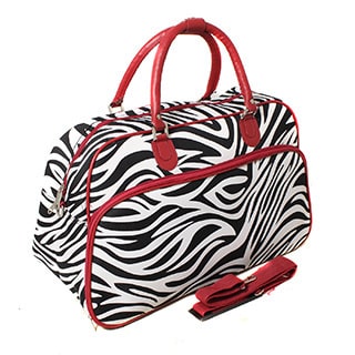 World Traveler Designer Prints Zebra 21-inch Shoulder Tote Duffel Bag