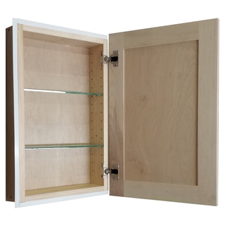 Recessed 22-inch Unfinished In the Wall Frameless Medicine Cabinet