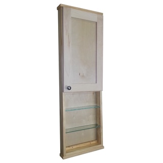 Shaker Series 42-inch Unfinished 3.5-inch Deep Inside Open Shelf On The Wall Cabinet
