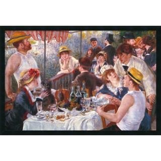 Pierre-Auguste Renoir 'Luncheon of the Boating Party, 1881' Framed Art Print with Gel Coated Finish (37 x 25-inch)