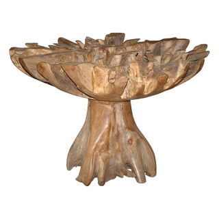 Decorative Brown Rustic Transitional Natural Round End Table