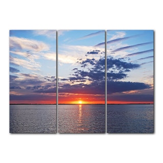 Chris Doherty 'Sunset' Acrylic Art 3-piece Set