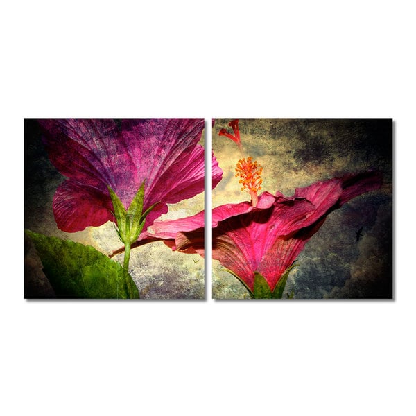 Ready2HangArt 'Tropical Hibiscus' 2-piece Gallery-wrapped Canvas Wall Art Set. Opens flyout.