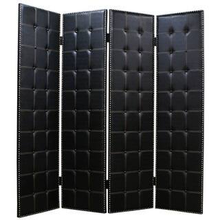 Brinkley 4-Panel Leather Screen (China)
