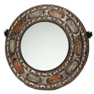 Handmade Round Rope Moroccan Mirror (Morocco)