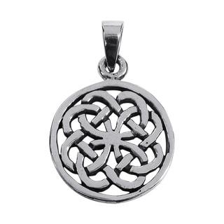 Encircled Celtic Knots .925 Sterling Silver Pendant (Thailand)