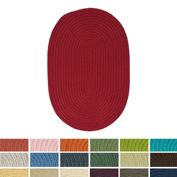 Anywhere' Oval Reversible Indoor/ Outdoor Rug (2' x 3')