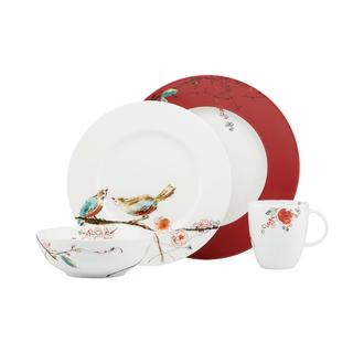 Chirp Scarlet 4-Piece Place Setting