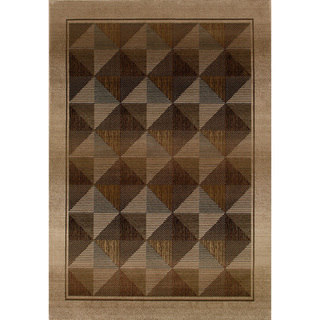 Generations Beige/ Green Contemporary Rug (2' x 3')