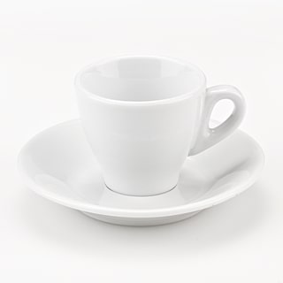 Set of 6 Porcelain Espresso Cups in White, by Lorren Home Trends
