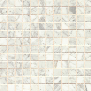 White Carrara Marble Mosaic Polished Tiles (Box of 10 Sheets)