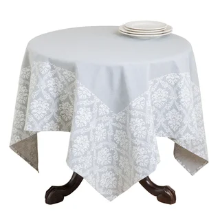 Natural Cotton Medallion Printed Table Topper
