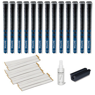 Golf Pride New Decade MCC Blue - 13pc Grip Kit (with tape, solvent, vise clamp)