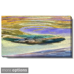 Studio Works Modern 'Yellow Lagoon' Gallery Wrapped Canvas