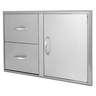 Blaze 32-inch Stainless Steel Access Door and Double Drawers