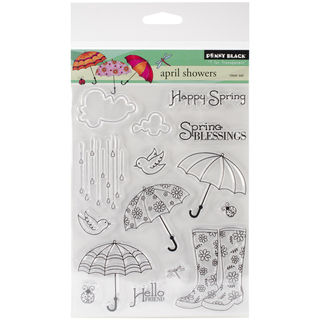 Penny Black Clear Stamps 5"X6.5" Sheet-April Showers