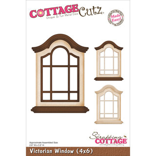 CottageCutz Die 4"X6"-Victorian Window Made Easy