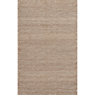 Hand-woven Poplin Rust Wool/ Cotton Rug (2'3 x 3'9)