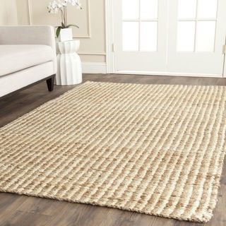 Safavieh Casual Natural Fiber Hand-loomed Sisal Style Natural / Ivory Jute Rug (7' x 7' Square)