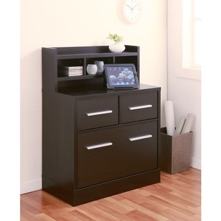 Furniture of America Hotchner Cappuccino Multi-storage File Cabinet Work Station