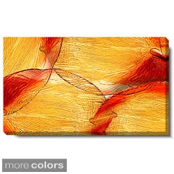 Studio Works Modern 'Conversions - Orange and Blue' Gallery Wrapped Canvas