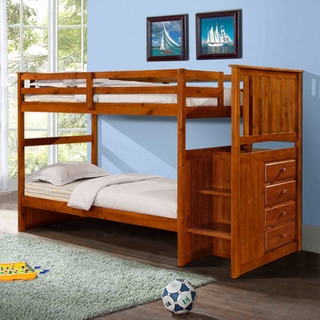 Donco Kids Mission Stairway Bunkbed (Twin/Twin)