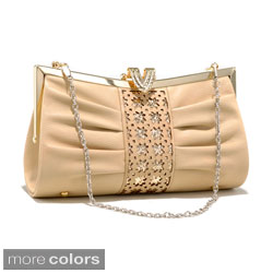 Dasein Cut-out Pleated Evening Clutch