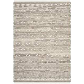 Safavieh Hand-woven Natural Kilim Natural/ Ivory Wool Rug (5' x 8')