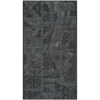 Safavieh Palazzo Black/ Gray Polypropylene/ Over-d(2' 6 x 5')