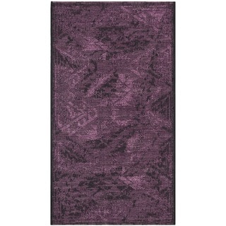 Safavieh Palazzo Black/ Purple Polypropylene/ Over(2' 6 x 5')