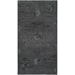 Safavieh Palazzo Black/ Grey Polypropylene/ Over-d(2' 6 x 5')