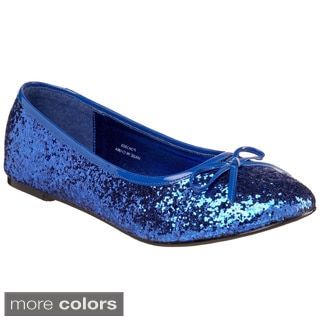 Funtasma Women's 'Star-16G' Glitter Ballerina Flats