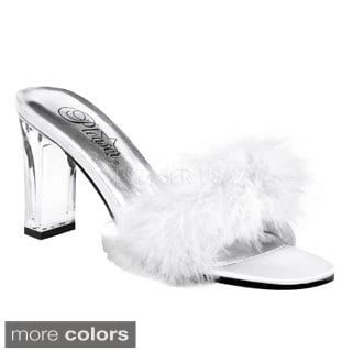 Pleaser Women's 'ROMANCE-301F' Marabou Shoes