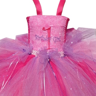 1st Birthday Embroidered Tutu Dress Set