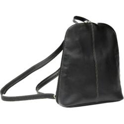 Women's Royce Leather Vaquetta Zip Around Sling Backpack Black