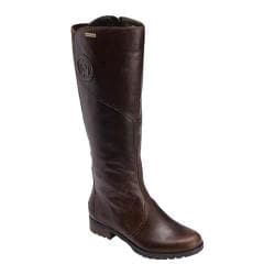 Women's Rockport Tristina Gore Tall Boot Wide Calf Brownie Full Grain Leather