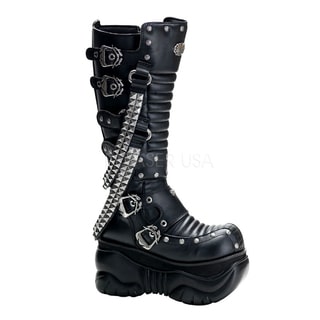 Demonia 'BOXER-206' Women's Black Knee Boots