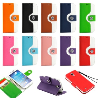 Gearonic Wallet PU Leather Magnetic Flip Case for Samsung Galaxy S4