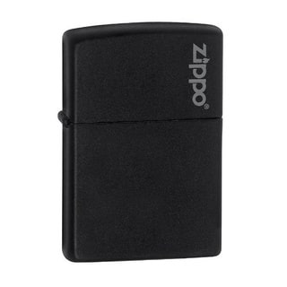 Zippo Lighter Black Matte With Zippo Lighter Logo
