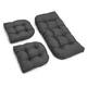 Blazing Needles 3-piece Solid-color Settee Replacement Cushion Set - Thumbnail 0